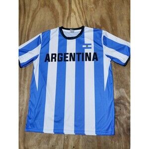 Argentina National Team Jersey Soccer Football Fiesta Gear Adult XL Blue @i1